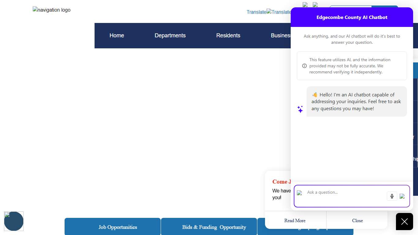 Welcome to Edgecombe County